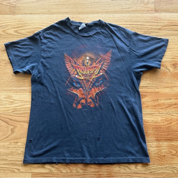Vintage Triumph Never Surrender Tour 80sT-Shirt Single Stitch Size XL